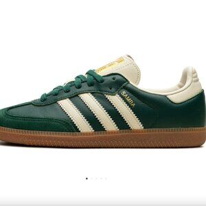 Adidas Samba OG W Collegiate Green Cream Gold Sneakers Size Women’s 9.0